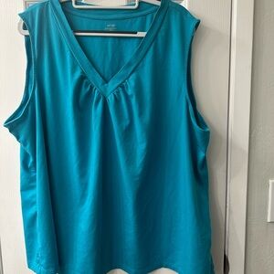 Apt. 9 ladies 3X sleeveless neck top cotton/spandex. Never worn